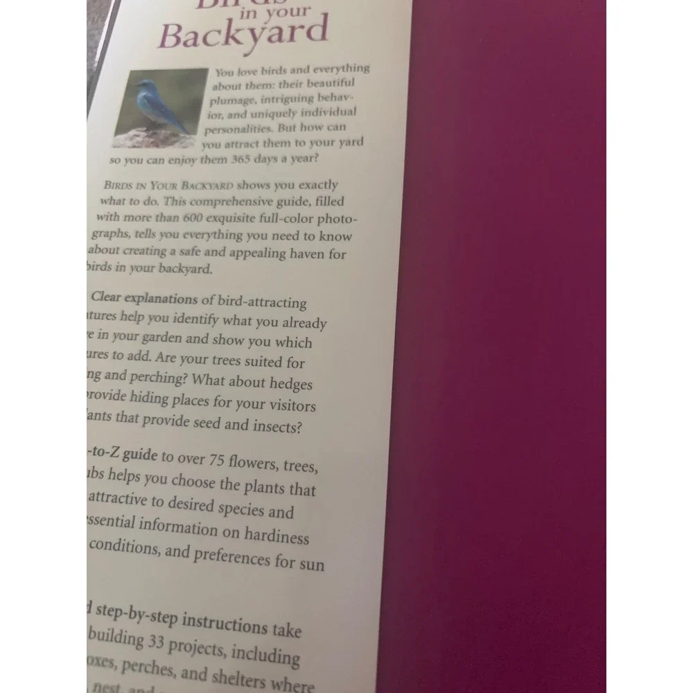 Birds in Your Backyard Guide Robert J Dolezal Reader's Digest Hardcover 2005